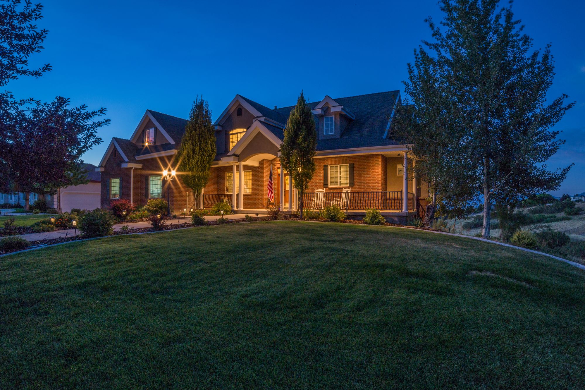 Home at dusk